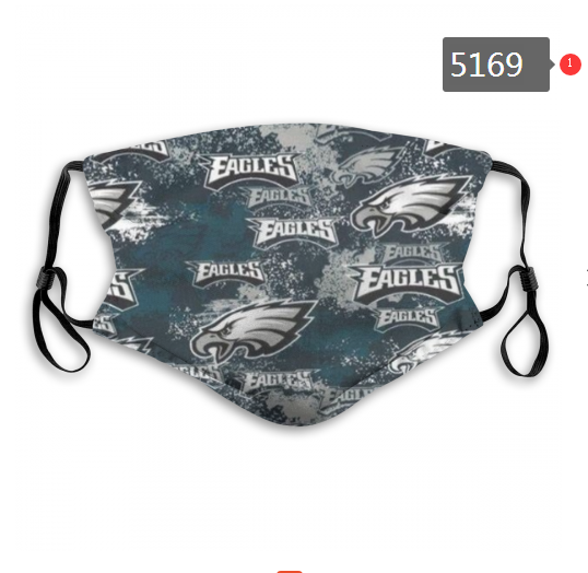 2020 NFL Philadelphia Eagles #4 Dust mask with filter->nfl dust mask->Sports Accessory